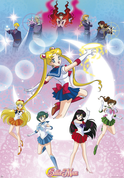 Sailor Moon Moonlight Power Póster 61X91 5cm | Yourdecoration.es