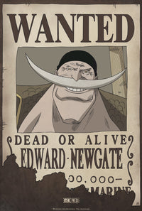 One Piece Wanted Edward Newgate Póster 35X52cm | Yourdecoration.es