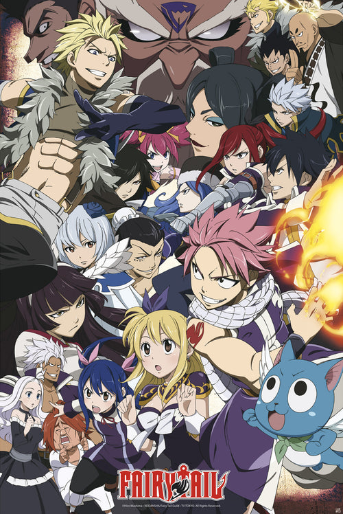 Fairy Tail Fairy Tail Vs Other Guilds Póster 61X91 5cm | Yourdecoration.es