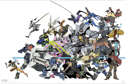 Overwatch All Characters Póster 91 5X61cm | Yourdecoration.es