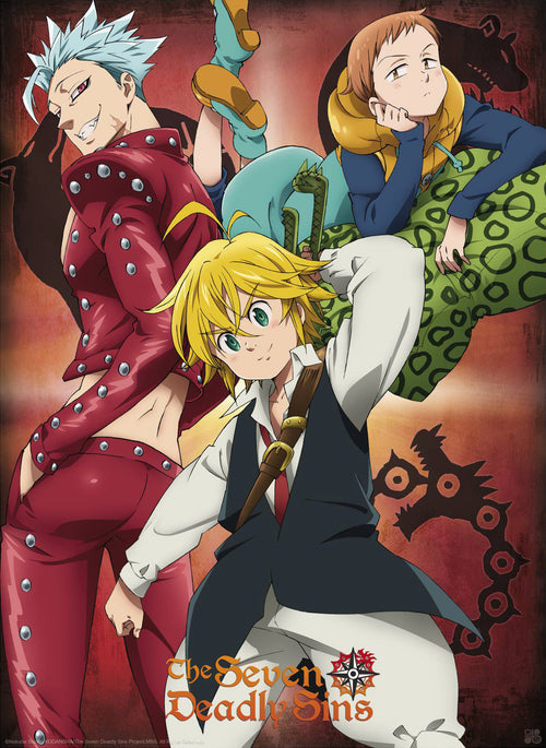 The Seven Deadly Sins Ban King And Meliodas Póster 38X52cm | Yourdecoration.es