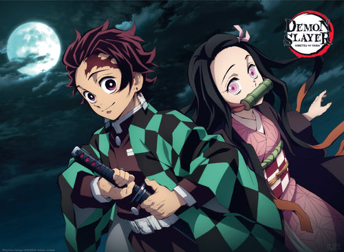 Demon Slayer Tanjiro And Nezuko Póster 52X38cm | Yourdecoration.es