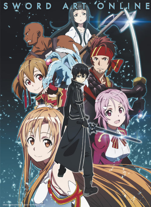 Sword Art Online Party Members Póster 38X52cm | Yourdecoration.es