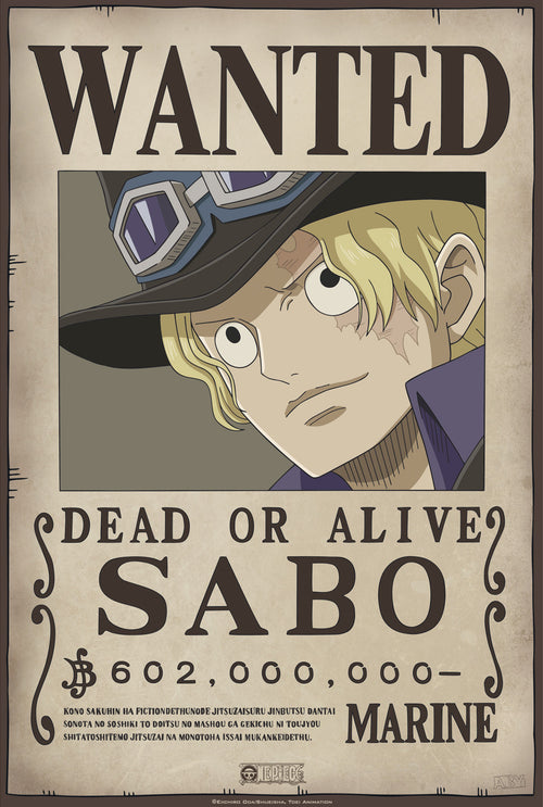 One Piece Wanted Sabo Póster 35X52cm | Yourdecoration.es