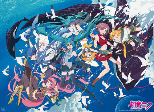 Abystyle Abydco715 Hatsune Miku And Amis Ocean Póster 52x38cm | Yourdecoration.es