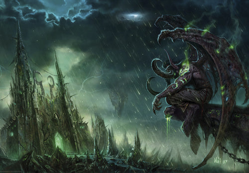 World Of Warcraft Illidan Stormrage Póster 91 5X61cm | Yourdecoration.es
