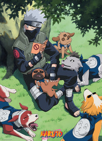Naruto Kakashi And Dogs Póster 38X52cm | Yourdecoration.es