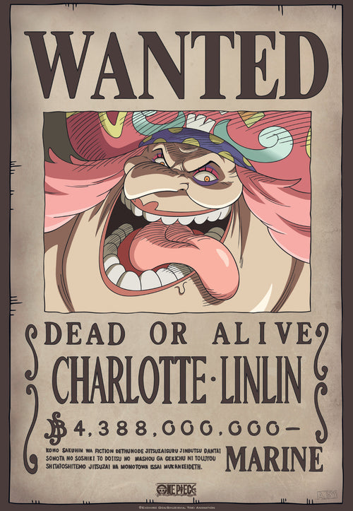 One Piece Wanted Big Mom Póster 35X52cm | Yourdecoration.es