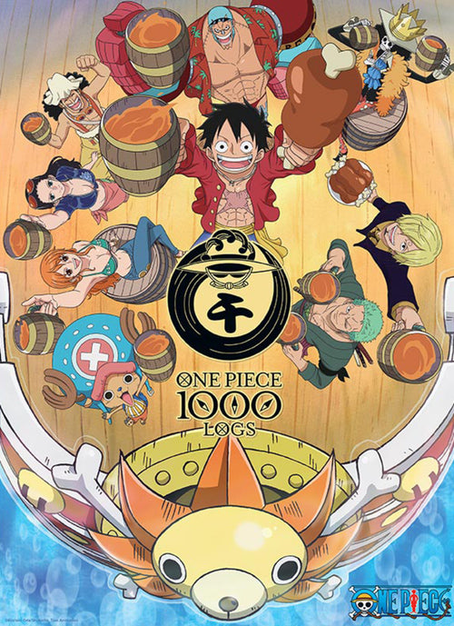 One Piece 1000 Logs Cheers Póster 38X52cm | Yourdecoration.es