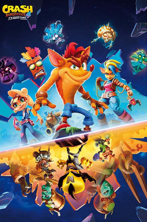 ABYstyle Crash Bandicoot It'S About Time Póster 61x91,5cm | Yourdecoration.es