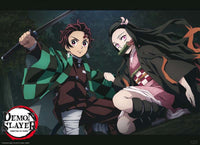 ABYstyle Demon Slayer Tanjiro And Nezuko Fight Position Póster 52x38cm | Yourdecoration.es