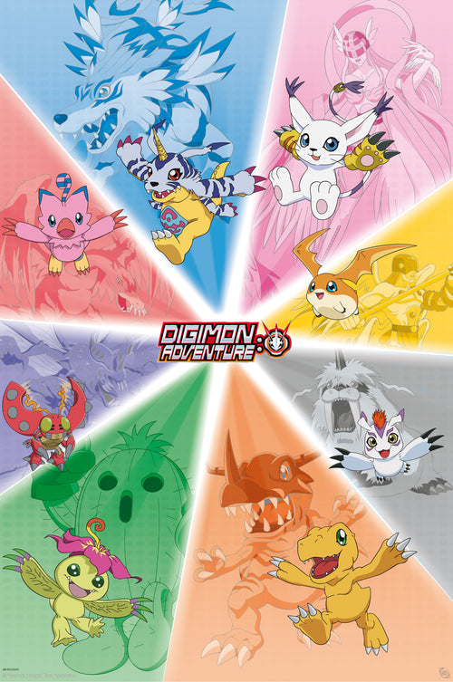 abystyle gbydco153 digimon group Póster 61x91,5cm | Yourdecoration.es