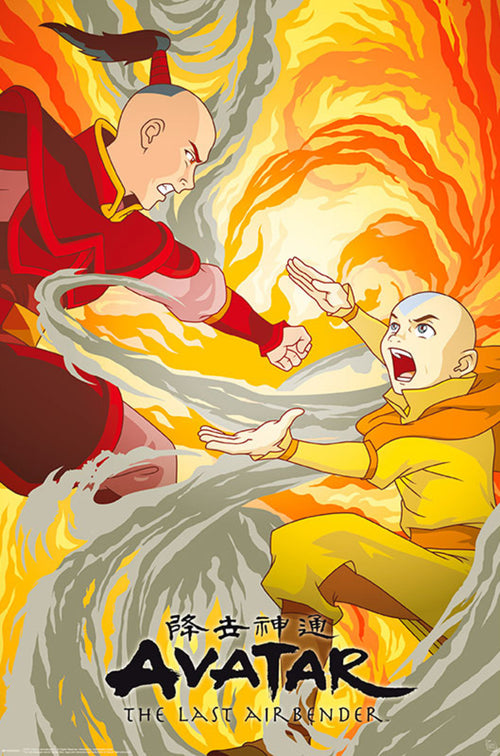 Abystyle Gbydco199 Avatar Aang Vs Zuko Póster 61x91,5cm | Yourdecoration.es