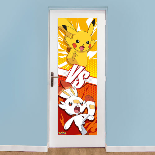 abystyle gbydco293 pokemon pikachu and scorbunny Póster 53x158cm sfeer | Yourdecoration.es
