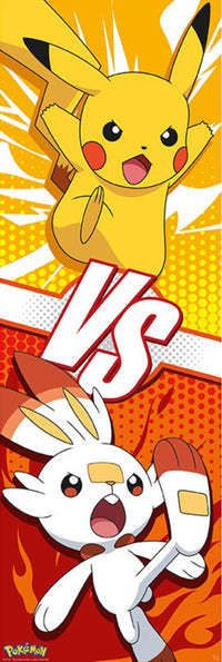abystyle gbydco293 pokemon pikachu and scorbunny Póster 53x158cm | Yourdecoration.es
