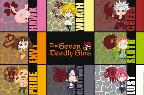 abystyle gbydco351 the seven deadly sins s3 chibi sins Póster 91,5x61cm | Yourdecoration.es