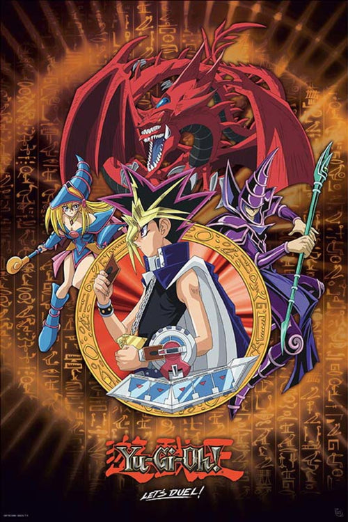 ABYstyle Yu-Gi-Oh! Yugi Slifer And Magician Póster 61x91,5cm | Yourdecoration.es