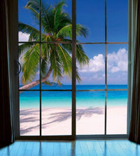 dimex beach window view Fotomural Tejido No Tejido 225x250cm 3 Tiras e45f1071 b150 4d67 a3ee a465ff9fbd79 | Yourdecoration.es