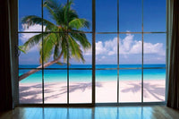 dimex beach window view Fotomural Tejido No Tejido 375x250cm 5 Tiras 49d5999e a832 4454 b448 664a56256b69 | Yourdecoration.es