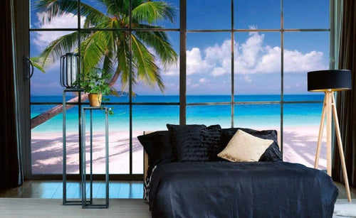 dimex beach window view Fotomural Tejido No Tejido 375x250cm 5 Tiras Ambiente d5a38493 81a5 4959 a6d7 e1b0e82f2685 | Yourdecoration.es