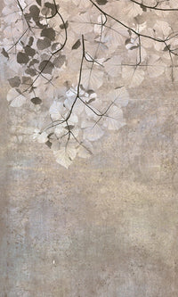 dimex beige leaves abstract Fotomural Tejido No Tejido 150x250cm 2 Tiras | Yourdecoration.es
