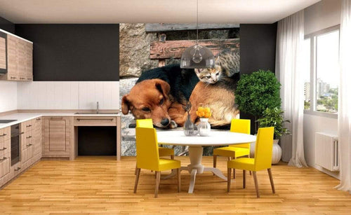 dimex cat and dog Fotomural Tejido No Tejido 225x250cm 3 Tiras Ambiente 5a4a559c 8e88 460b aff3 9ddf6a4454ec | Yourdecoration.es