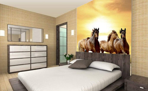 dimex horses in sunset Fotomural Tejido No Tejido 225x250cm 3 Tiras Ambiente 58c8a3b3 c4f2 47e0 897a bf7279bbd9b5 | Yourdecoration.es