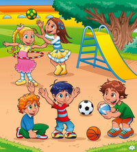 dimex kids in playground Fotomural Tejido No Tejido 225x250cm 3 Tiras b60aca6a 7dd9 4ac8 8ebb a7332e54efad | Yourdecoration.es