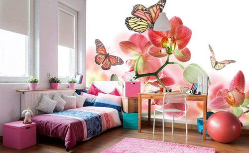 dimex orchids and butterfly Fotomural Tejido No Tejido 375x250cm 5 Tiras Ambiente d0ef2b55 1cd7 4bea 85e8 595545c82bcb | Yourdecoration.es