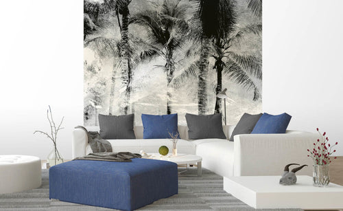 dimex palm trees abstract Fotomural Tejido No Tejido 225x250cm 3 Tiras Ambiente | Yourdecoration.es