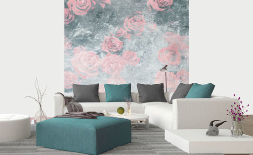 dimex roses abstract i Fotomural Tejido No Tejido 225x250cm 3 Tiras Ambiente | Yourdecoration.es
