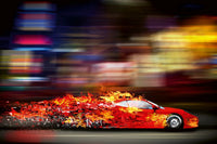 dimex speeding car Fotomural Tejido No Tejido 375x250cm 5 Tiras | Yourdecoration.es