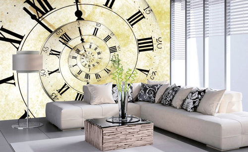 dimex spiral clock Fotomural Tejido No Tejido 375x250cm 5 Tiras Ambiente | Yourdecoration.es