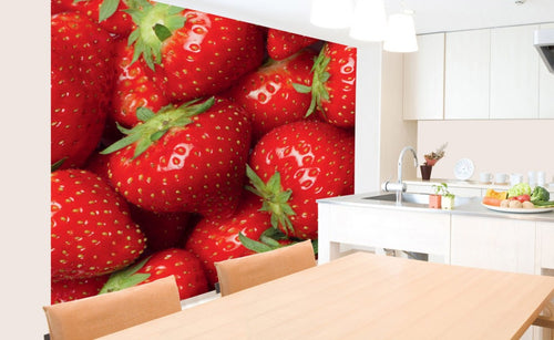 dimex strawberry Fotomural Tejido No Tejido 225x250cm 3 Tiras Ambiente | Yourdecoration.es