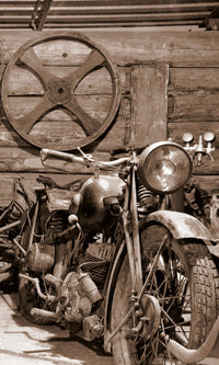 dimex vintage garage Fotomural Tejido No Tejido 150x250cm 2 Tiras | Yourdecoration.es
