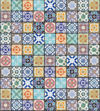 dimex vintage tiles Fotomural Tejido No Tejido 225x250cm 3 Tiras | Yourdecoration.es
