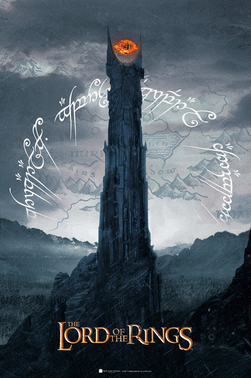 Gbeye Lord Of The Rings Sauron Tower Póster 61X91 5cm | Yourdecoration.es