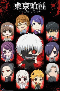 GBeye Tokyo Ghoul Chibi Characters Póster 61x91,5cm | Yourdecoration.es