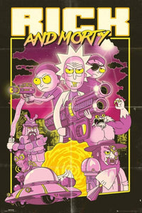 GBeye Rick and Morty Action Movie Póster 61x91,5cm | Yourdecoration.es