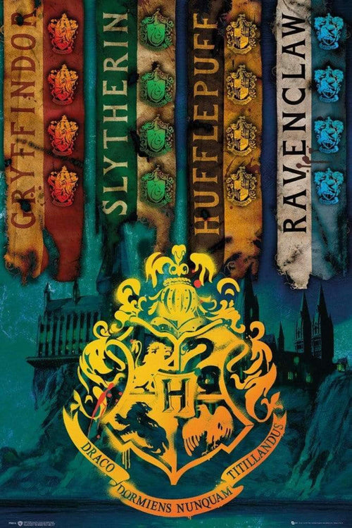 GBeye Harry Potter House Flags Póster 61x91,5cm | Yourdecoration.es