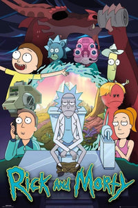 GBeye Rick and Morty Season 4 Part One V2 Póster 61x91,5cm | Yourdecoration.es