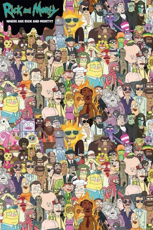 GBeye Rick and Morty Where Are Rick and Morty Póster 61x91,5cm | Yourdecoration.es