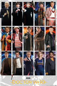 Gbeye Doctor Who Doctors Grid Póster 61X91 5cm | Yourdecoration.es