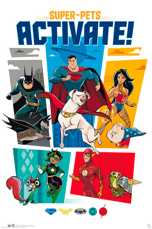 Gbeye GBYDCO069 Dc Comics League Of Superpets Activate Póster 61x 91-5cm | Yourdecoration.es