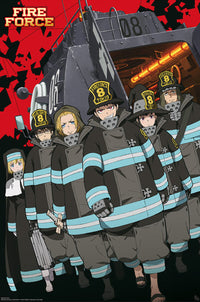 Gbeye GBYDCO109 Fire Force Key Art S1 Company 8 Póster 61x 91-5cm | Yourdecoration.es