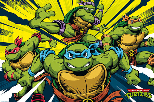 Gbeye GBYDCO115 Tmnt Turtles In Action Póster 61x 91-5cm | Yourdecoration.es