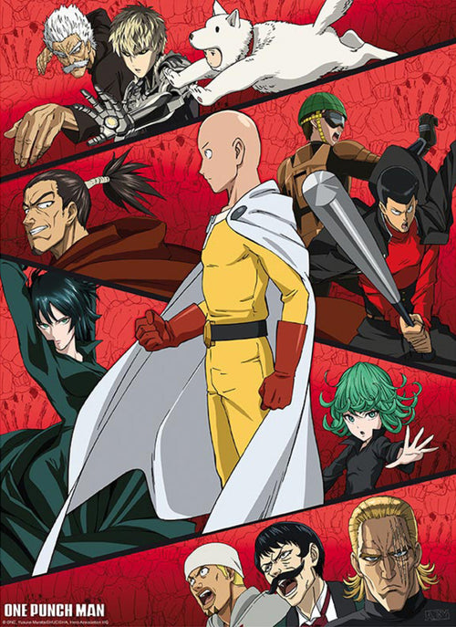 Gbeye GBYDCO123 One Punch Man Gathering Of Heroes Póster 38x52cm | Yourdecoration.es