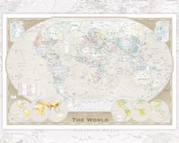 GBeye World Map Tripel Póster 50x40cm | Yourdecoration.es