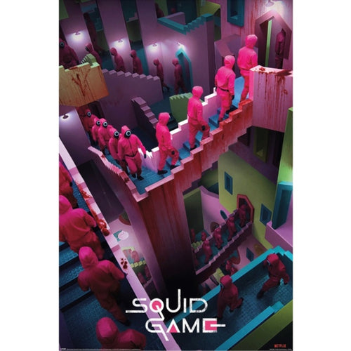 Póster Squid game Crazy Stairs 61x91 5cm Pyramid PP35008 | Yourdecoration.es