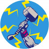 komar avengers thors hammer pop art Autoadhesivo Fotomural 125x125cm Redondo | Yourdecoration.es